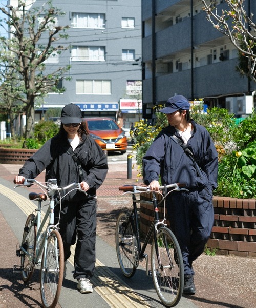 「BROKEN BASE」 パンツ MEDIUM ネイビー メンズ_画像8
