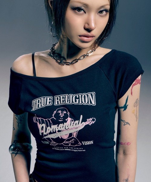 NOMANUAL（ノーマニュアル） tシャツ 半袖 「NOMANUAL×TRUE RELIGION