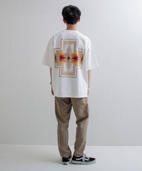 「PENDLETON」 半袖Tシャツ X-LARGE オフホワイト メンズ_画像4
