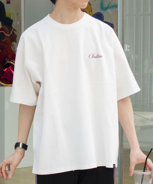 「PENDLETON」 半袖Tシャツ X-LARGE オフホワイト メンズ_画像5