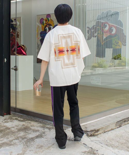 「PENDLETON」 半袖Tシャツ X-LARGE オフホワイト メンズ_画像7