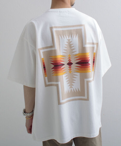 「PENDLETON」 半袖Tシャツ X-LARGE オフホワイト メンズ_画像8