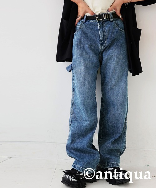 「antiqua」 デニムパンツ LARGE ブルー系その他2 レディース_画像3