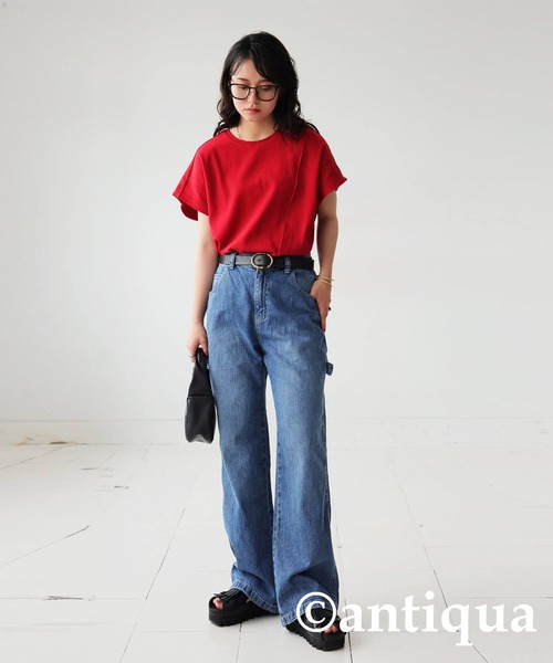 「antiqua」 デニムパンツ LARGE ブルー系その他2 レディース_画像4