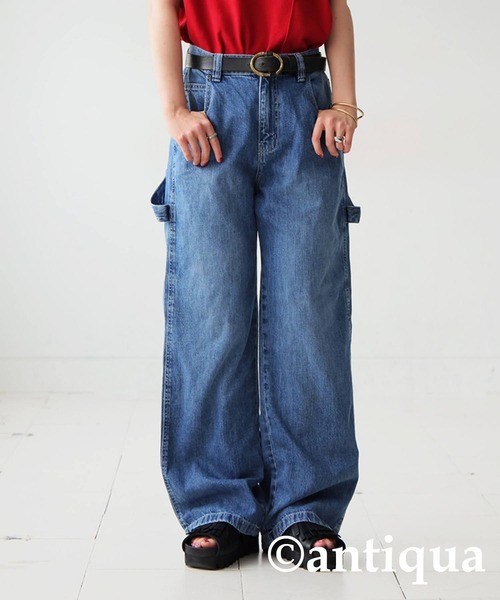 「antiqua」 デニムパンツ LARGE ブルー系その他2 レディース_画像5