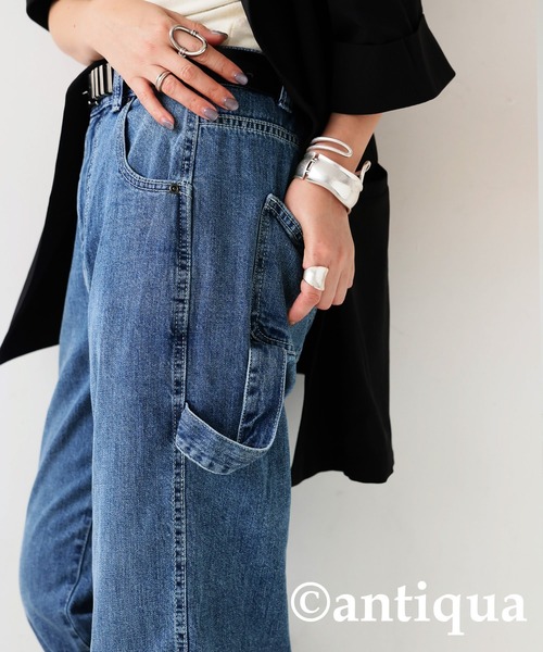「antiqua」 デニムパンツ LARGE ブルー系その他2 レディース_画像7