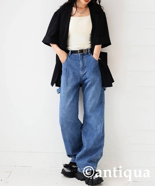 「antiqua」 デニムパンツ LARGE ブルー系その他2 レディース_画像8