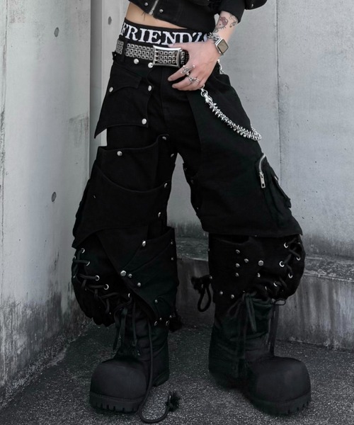 UNIZ ワイドパンツ ジーンズ 「UNIZ」Dragon Slayer Hood Pants