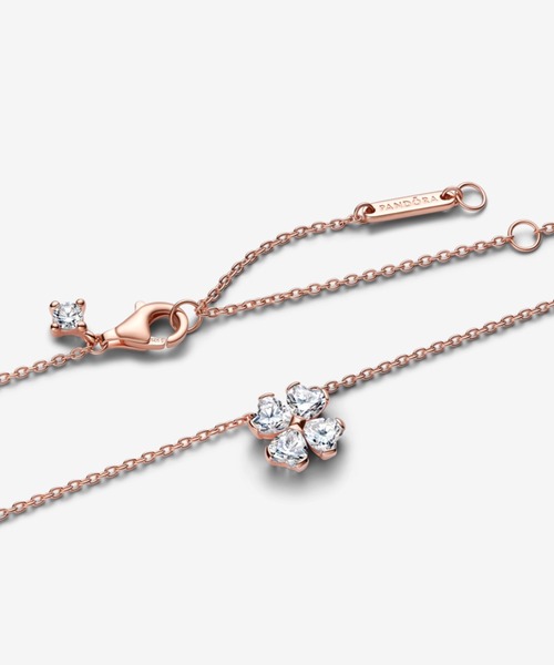 PANDORA（パンドラ） ネックレス スパークリング ラッキー クローバー
