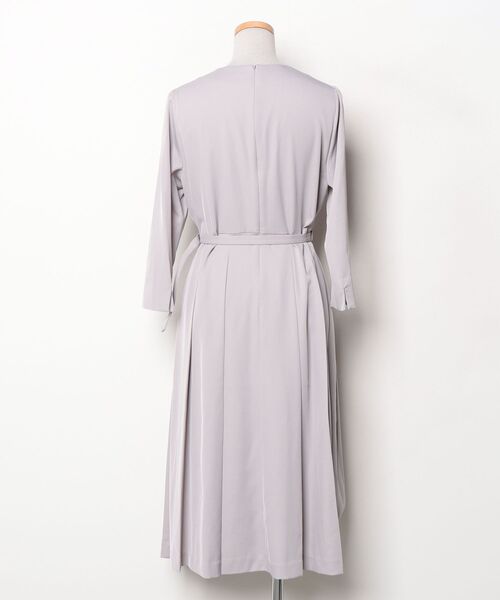 「DRESS LAB」 長袖ワンピース M グレー レディース_画像2