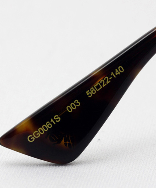 サングラス 「GUCCI/グッチ」ラウンド サングラス GG0061S 003 レディース メンズの画像