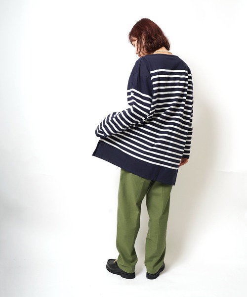 tシャツ RC01 6101C BOAT NECK L/S P.O. ビッグサイズ ラッセル フレンチ セーラーTシャツ メンズ レディース | ORCIVAL | 20