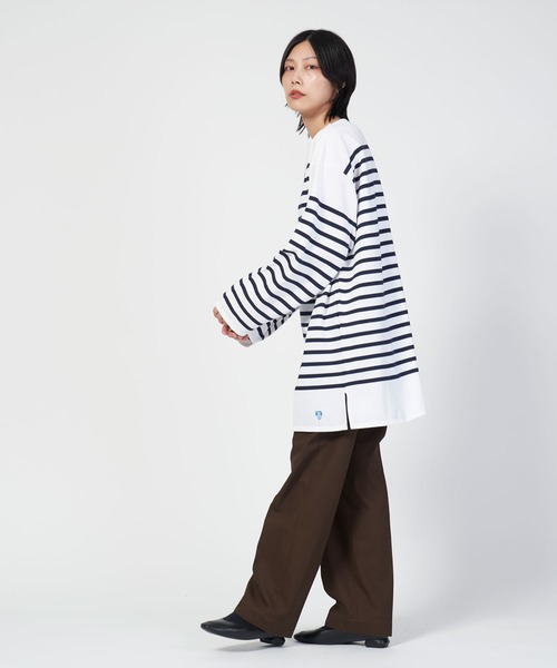 tシャツ RC01 6101C BOAT NECK L/S P.O. ビッグサイズ ラッセル フレンチ セーラーTシャツ メンズ レディース | ORCIVAL | 10