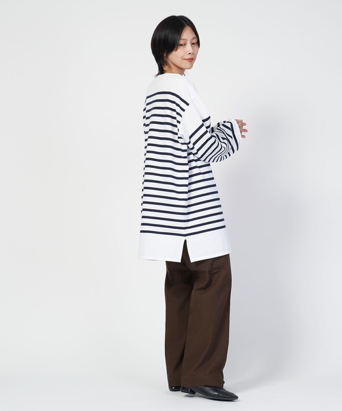 tシャツ RC01 6101C BOAT NECK L/S P.O. ビッグサイズ ラッセル フレンチ セーラーTシャツ メンズ レディース | ORCIVAL | 12