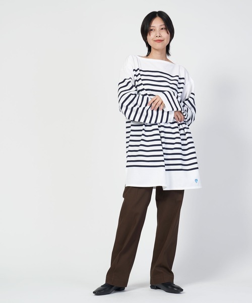 tシャツ RC01 6101C BOAT NECK L/S P.O. ビッグサイズ ラッセル フレンチ セーラーTシャツ メンズ レディース | ORCIVAL | 13