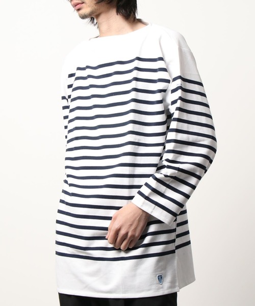 tシャツ RC01 6101C BOAT NECK L/S P.O. ビッグサイズ ラッセル フレンチ セーラーTシャツ メンズ レディース | ORCIVAL | 15