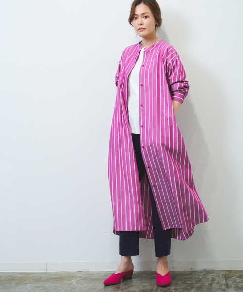 格安 ワンピース バックシャン バックフリル 比翼開き コットン ストライプ シャツドレス Zozotown Paypayモール店 通販 Paypayモール 送料込 Www Doctor Plan Com