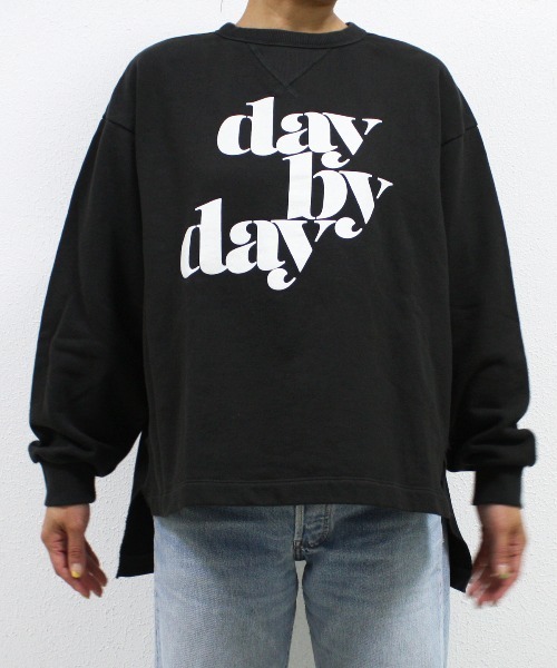 tシャツ BIBMILK SIDE SLIT SWEAT　＃DAY BY DAY レディース