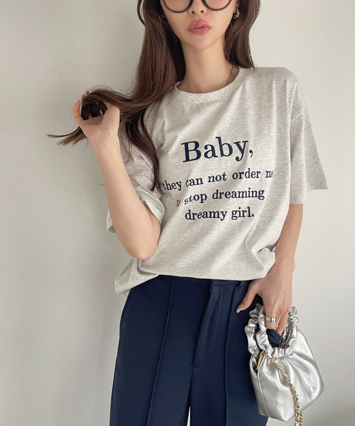 Ada. tシャツ 夏 新作アイテム！ 刺繍ロゴTシャツ レディース