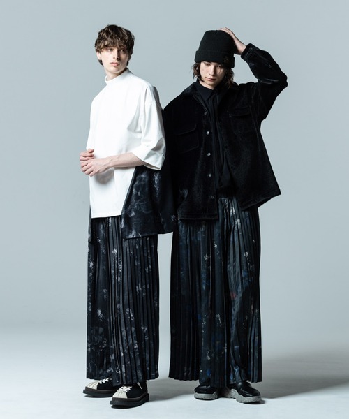 glamb（グラム） ワイドパンツ パンツ Evening Flower Pleats Pants