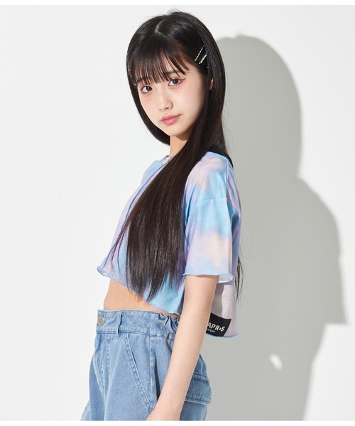 ANAP GiRL（アナップガール） tシャツ R+Sタイダイ柄ショートトップスT