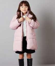 ダウン ダウンジャケット 「140-150」「2WAY」フィット＆フレア中綿  