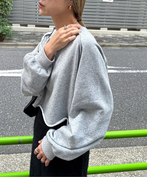 feepur トレーナー スウェット アウトロックラグランショート