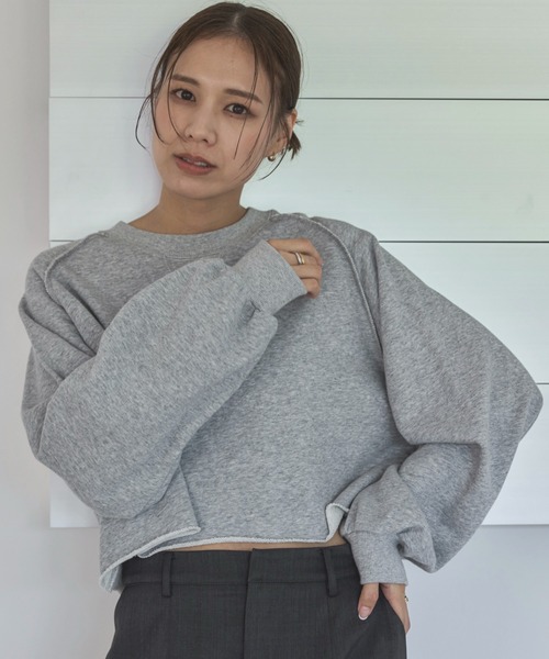 feepur トレーナー スウェット アウトロックラグランショート