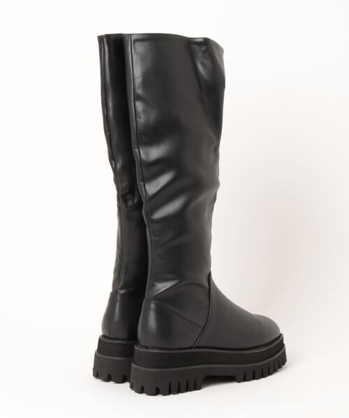 【極美品】REMME レメ■黒 レザー タンクソール ロングブーツ 厚底 REMME（レメ） ロングブーツ 36 ダークブラウン レディース : ZOZOTOWN