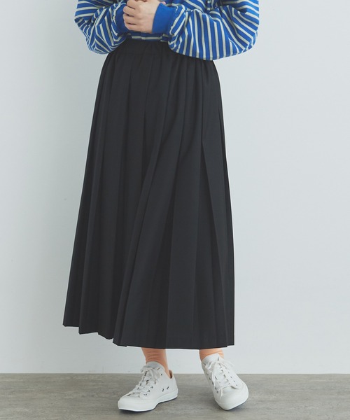 bulle de savon スカート T/R 太プリーツスカート : ZOZOTOWN