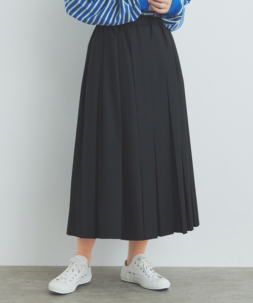 bulle de savon（ビュルデサボン） スカート T/R 太プリーツスカート