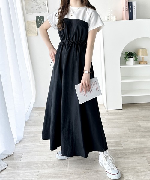 ■極美品　ELEPH　エルフ　ビックカラー　ワンピース　ホワイト　半袖 classicalelf（クラシカルエルフ） ワンピース 夏に大活躍！さらっと着