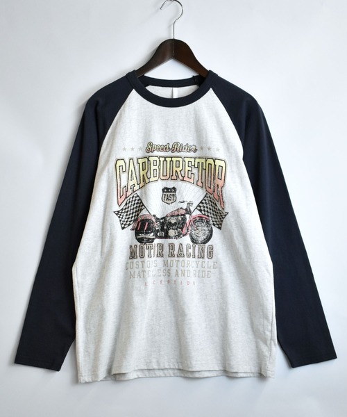 BOTT ラグランロンt 袖ライン配色ラグランルーズロンT 秋 冬[品番：SHNW0009871