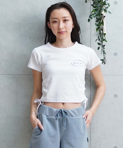 【送料無料】RVCA レディース RIB TOP Ｔシャツ RVCA tシャツ 「ムラサキスポーツ限定」RVCA/ルーカ 半袖Tシャツ