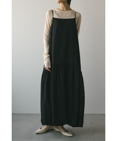ティアードキャミワンピース STYLEMIXER アイボリー Sサイズ 店舗入荷中！ @washio__kana 154cm Sサイズ着用 カーブ