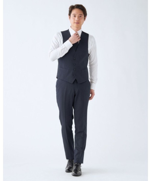 SUIT SELECT 4Sスーツ 3ピース セットアップY5 洗濯可 濃紺 スーツ｜4Sスーツ｜SUIT SELECT | スーツセレクト公式通販