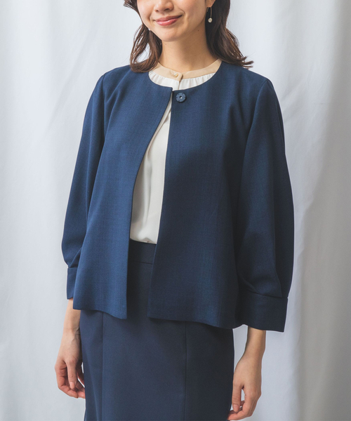 新品未使用　NARACAMICIE ノーカラージャケット NARACAMICIE ダウンコート ダウンジャケット 「NARACAMICIE