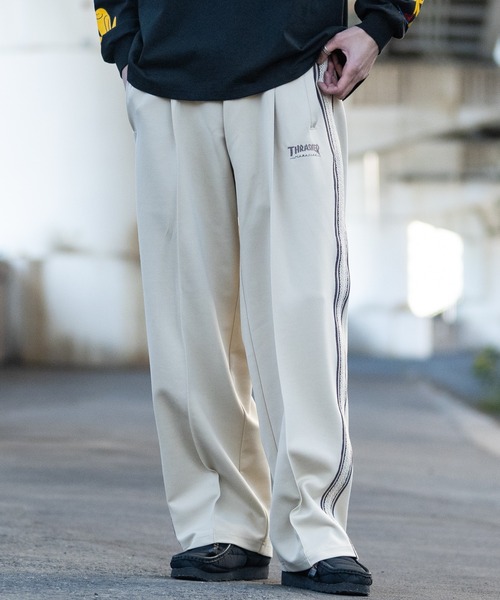 adrer バンT，ナイロンパンツ，トラックジャケット（ホワイト）Sサイズ。 adrer バンT，ナイロンパンツ，トラックジャケット（ホワイト）S