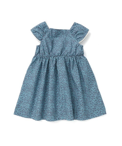AMBIDEX Store 〇 suisai hana プリント ワンピース(F アオ