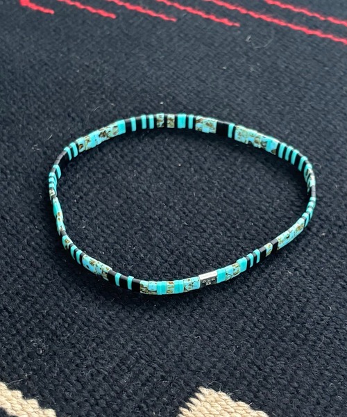 アンクレット Multi Stripe BR ＆ AK -Turquoise- / NCHK-741 メンズ レディースの画像