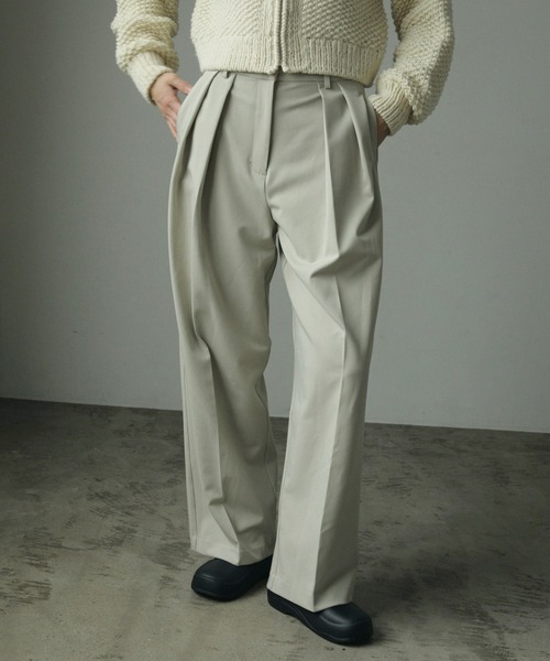 anuke スラックス パンツ Strech Twill Pants レディース