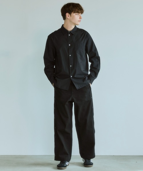OPULENCE シャツ Essential Calm ブラックシャツ メンズ レディース