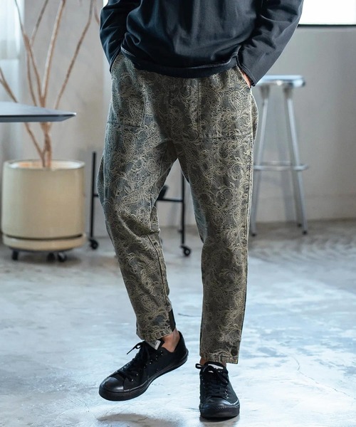 CAMBIO（カンビオ） ジーンズ mp12687-Paisley Jacquard Denim Pants