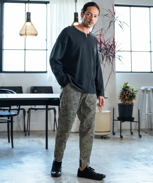 CAMBIO（カンビオ） ジーンズ mp12687-Paisley Jacquard Denim Pants