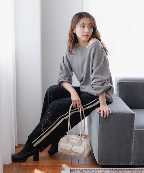 mysty woman パンツ サイドラインレースパンツ 149254