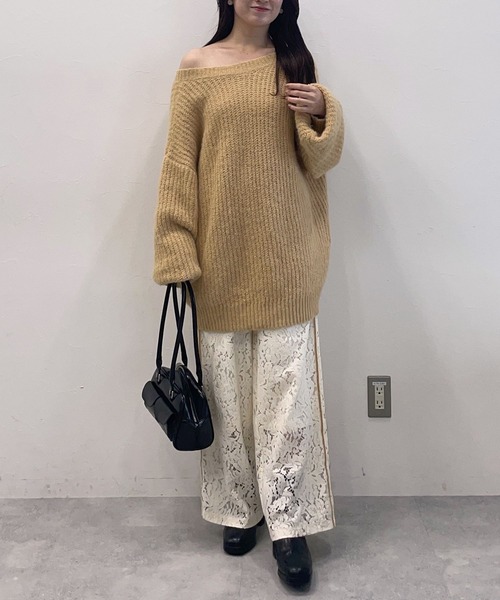 mysty woman パンツ サイドラインレースパンツ 149254