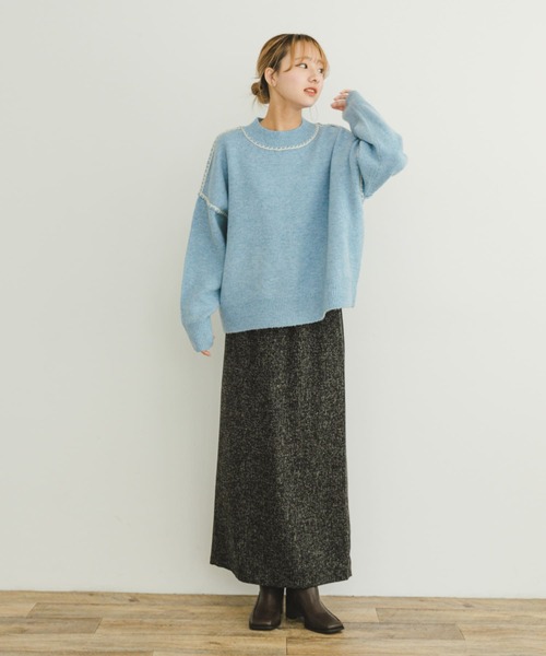 レディース オープンスティッチセーター 5 ITEMS URBANRESEARCH ニット セーター ステッチクルーネック