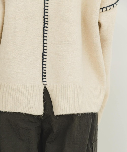 ITEMS URBANRESEARCH ニット セーター ステッチクルーネック