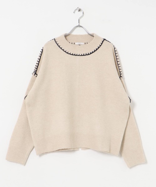 ITEMS URBANRESEARCH ニット セーター ステッチクルーネック