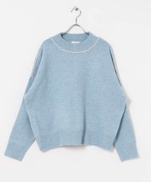 ニット セーター Distressed Knit Sweater レディース ADMIX/ATELIER SAB MEN セーター ニット 透かし編みレースニット